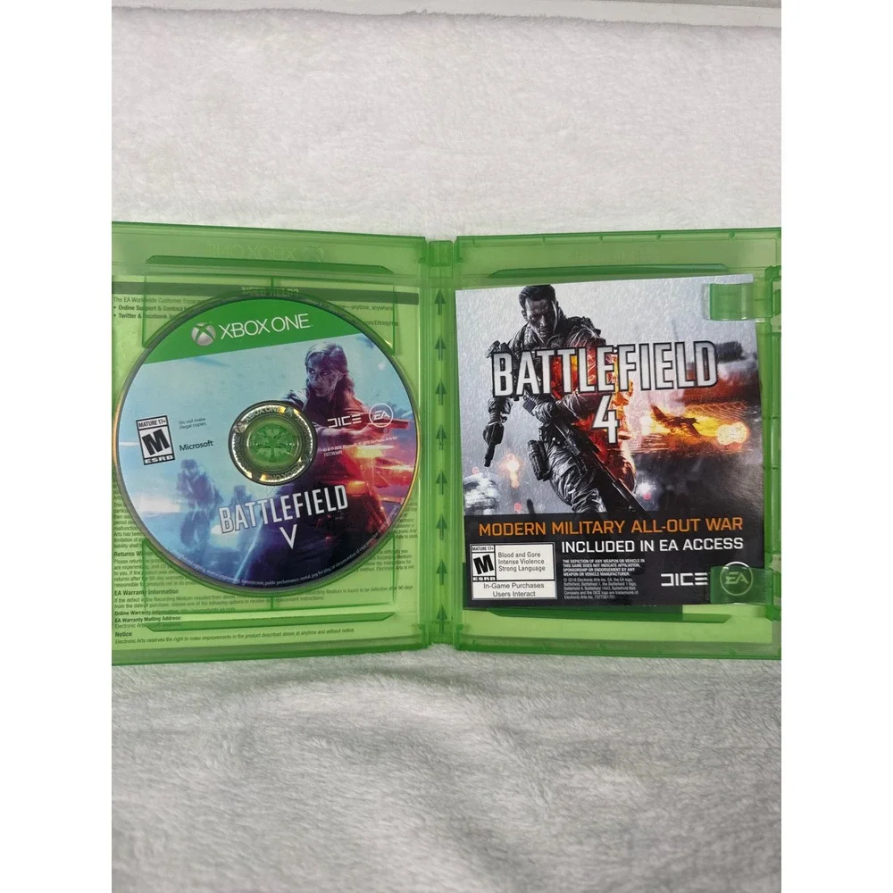 EA Battlefield V Video Game Xbox One Standard Green Excellent 4K HDR WWII FPS